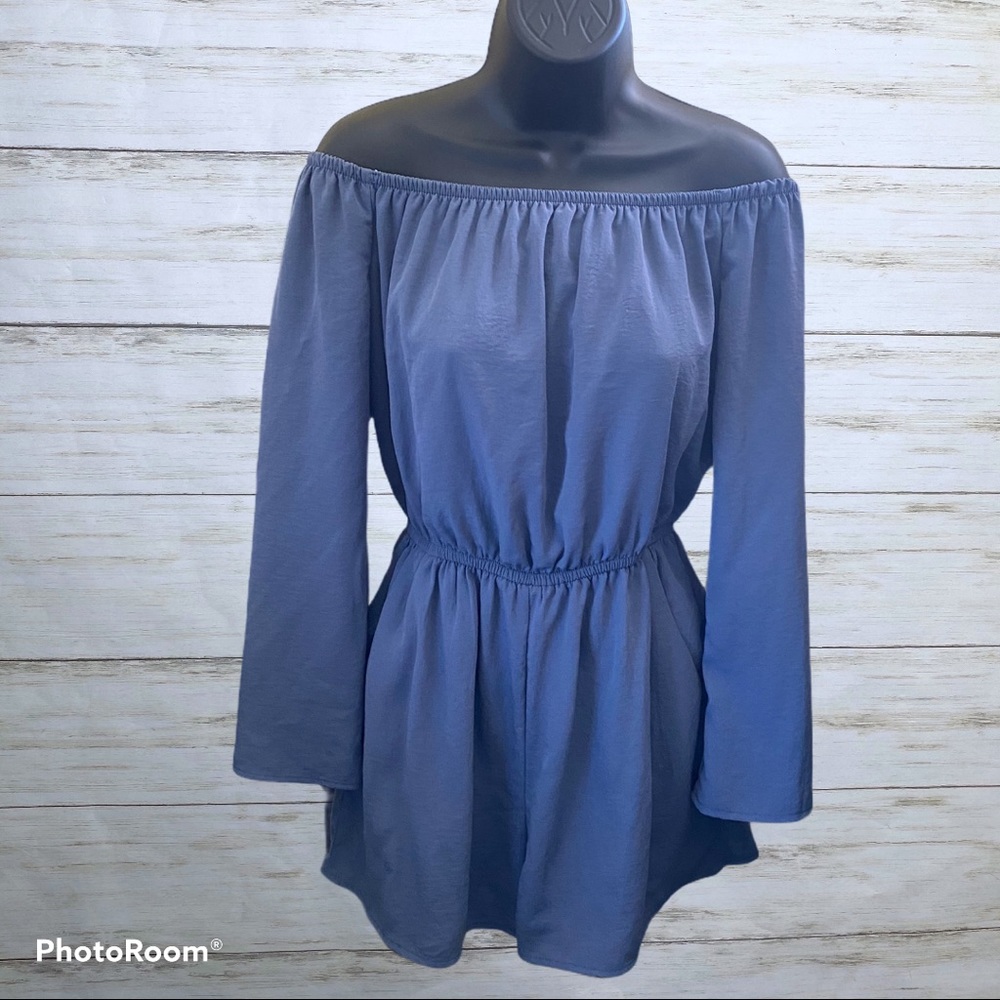 One Clothing Romper - Off the Shoulder with Pockets